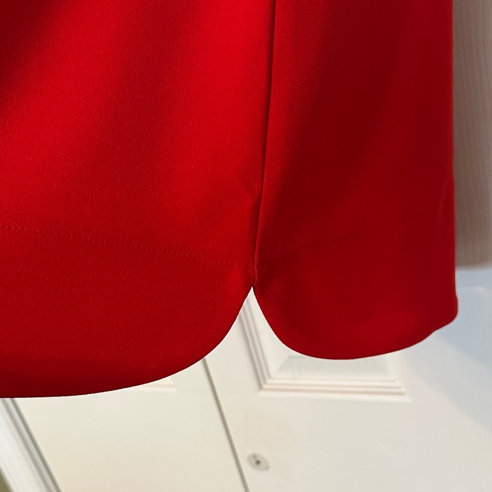 Vince Camuto Red Flutter Sleeve Dress - Picture 4 of 5